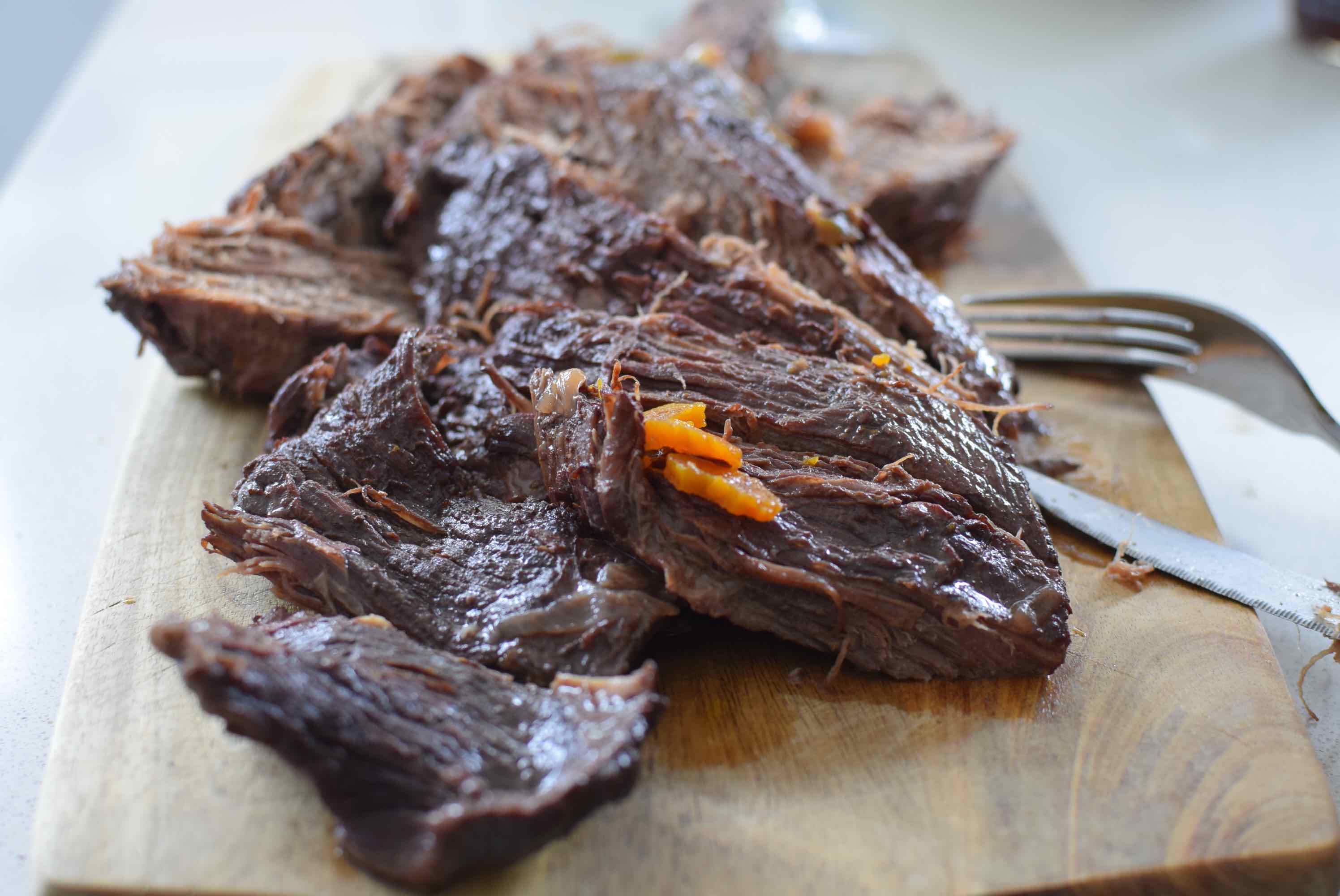 Plateada a la olla presión con ciruelas Polin en la Cocina