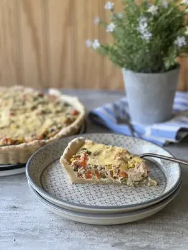 Tarta de atún y verduras